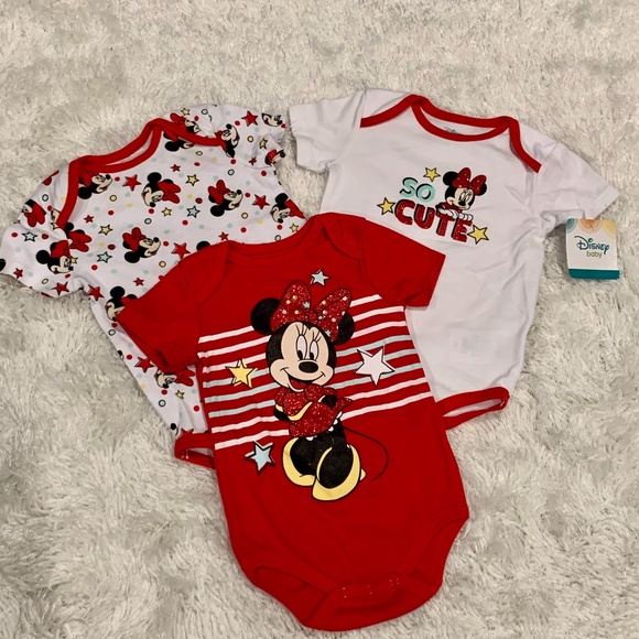 Disney Baby Other - NEW Minnie Mouse Patriotic Star Bodysuit Set
